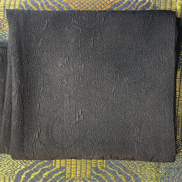 Vintage Made in USA Brocade / Sheer Reversible Scarf - Picture 2 of 4